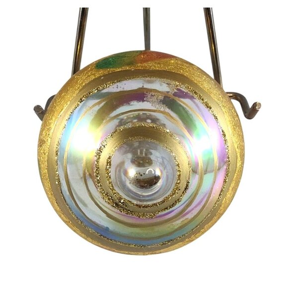 Vintage Hand-Painted Hand Blown Glass Christmas Ornaments Set Of 3 - Picture 9 of 13